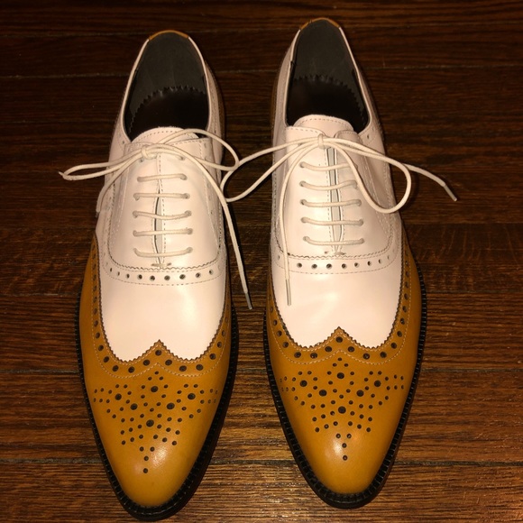 Custom Other - 13D NEW Camel/White Wingtips